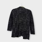 Eileen Fisher  Black Crosshatch Jacket Organic Cotton Quiet Luxury Minimalist XXS Photo 1