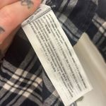 Hollister Navy & White Fine Plaid  Flannel Photo 3