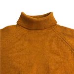 TAILTEANN Ireland Vintage Lambswool Turtleneck Sweater L Mustard Cozy 90's Retro Orange Size L Photo 3