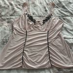 California Dynasty pink embroidered babydoll pajama top, size M boho loungewear Size M Photo 7