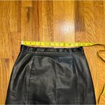 Amati Vintage 90s Black Genuine Leather Zipper Skirt Women’s 6 Bikercore Grunge Photo 1