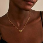 Magnetic Heart Necklace Gold Photo 4