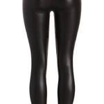 Faux Leather And Lace Tights Black Photo 2