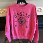 Comfy Sweatshirt Beach Florida Cotton Destin Pink Pullover Womens Medium Photo 1
