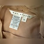 Vintage Max Studio nude silk sheath midi dress, size medium Tan Photo 13