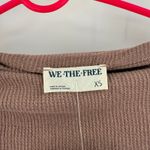 We The Free Top Size Extra Small NWT El Sol Waffle Knit Layering Winter Bloom Photo 4