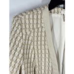Chico's Chico’s Ecru Silver Tonal Tweed Long Sleeve Jacket Shrug size 2/Large 12 Photo 5