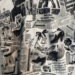 No Comment Newspaper Print Long Sleeve Top Photo 3