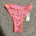 frankie's bikinis NWT Frankie’s Bikinis Laura High Waist Cheeky Bikini Bottom Pink- Size Small Photo 3