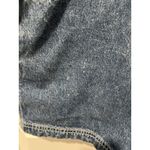 REVOLT Vintage 90's Bib Overalls Logo Pockets Denim Shorts Adjustable Medium Blue Photo 8