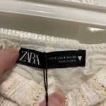 ZARA New Cream Embroidered Eyelet Scalloped Hem Skorts Photo 1