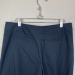 NY&CO Navy Pinstripe Cropped Dress Pants Size 10 Blue Photo 6