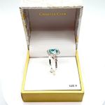 Charter Club  Jewelry Ring Blue and Rhinestones Silver tone Size 9 Photo 1