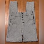 ZARA Black & White Gingham Hi-Rise Skinny Leggings Pants Button Details Size XS Photo 9