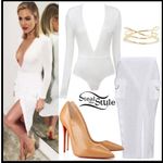 House Of CB  White Bodysuit Photo 1