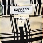 EXPRESS Petite Slim Fit Black and White Portofino Shirt Photo 2