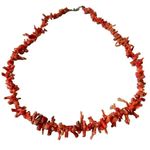 Vintage Branch Coral Necklace Red Photo 8