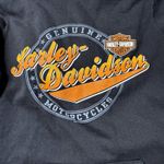 Harley Davidson Black Hoodie Womens Small Orange Bar Shield Graphic Concord NC Photo 6