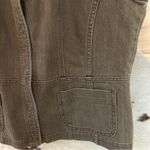 Christopher & Banks  Women Denim Vest Brown Sz L Cotton Blend Western Layering Photo 4