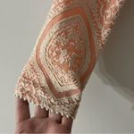 Free People  Peach And White Bodycon Dress Photo 3