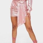 Pretty Little Thing Metallic Wrap Mini Skirt Photo 0