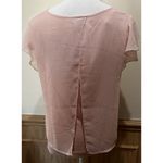 A Byer A. Byer V-Neck Shear Blouse with Lining~ Size Medium ~ Pink Photo 3