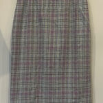 Plaid Gray and Purple Women's Skirt size 10 vintage like new Photo 0