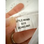 Madewell  | NWT Embroidered Wide-Sleeve Boxy Tee in White | Sz XS Photo 8