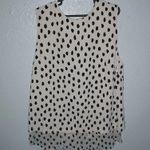 Kate Spade Live Colorfully XS Sleeveless Brush Dab Dots Top Blush Pink Photo 1