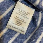 Love, Fire women’s white navy stripe crop top Sz Medium New Photo 1