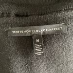 White House | Black Market  Cardigan Medium Black Asymmetrical Work Chic Photo 6