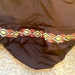 La Blanca || Black/pink/green/white one piece swimsuit with ruffle and ruching Photo 4