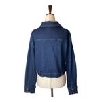 Good American  Blue The 70s Icon Cropped‎ Denim Jean Jacket Size M Photo 3