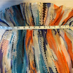 Guess Sleeveless Off-Shoulder Blouse Blue and Orange Photo 5