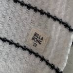 Billabong  White & Black Striped Waffleknit Pullover Hoodie Photo 3