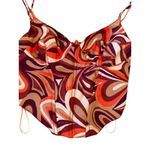 Urban Outfitters Retro 70s Print Corset Crop Tank Top Size Medium Photo 3