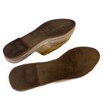 Sam Edelman  GOLD LEATHER "AUSTIN" ESPADRILLE SLIDE MULES (7M) Photo 10