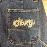 Obey  Juniper Embroidered Denim 90s Y2K Midi Skirt 30/large Photo 7