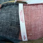 Free People 100% Linen Multicolor Striped Tie Front Short Sleeve Crop Top Size S Photo 2