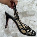 Luciano Padovan Patent leather slingback dress heel size 39/8.5 Black Photo 9