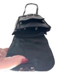 Vegan Crossbody Cell Phone Purse Bag Faux Leather & Chain Shoulder Strap Black Photo 3