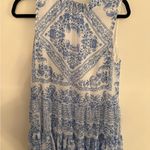 Calvin Klein Blue and White Floral Blouse Photo 1