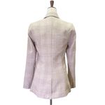 House of Harlow 1960 Long Double Breasted Blazer Cream & Tan Glen Plaid Size XS Photo 3