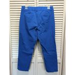 Alfani ‎ Blue Skinny Pants Size 8 Mid Rise Zip/Hook Crop Straight Leg Photo 2