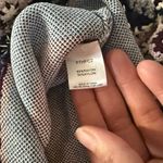 Parker  Blue Lilac Knit Dress Crochet Flower Motif Pattern Small Photo 10