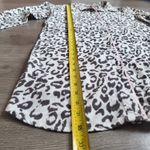 Victoria's Secret Leopard Print Flannel Sleep Shirt Button Down Cozy size Small Photo 7