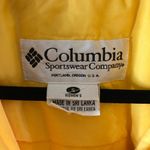 Columbia Womens Softshell Jacket Puffer Full Zip Pockets Yellow White S Photo 3