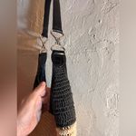 Brighton  Black and Natural Tan Woven Women’s Bag black and silver accents spring Photo 6