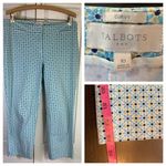 Talbots  Ankle Curvy Pants Womens 10 Flat Front Party Preppy Floral Office Church Photo 1