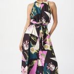 Ted Baker Maudee Printed Halter Neck Wide Leg Floral Jumpsuit Viscose Photo 4
